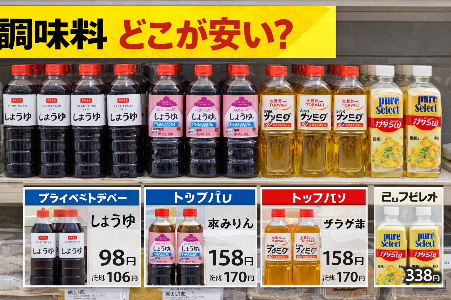 調味料はどこが安い