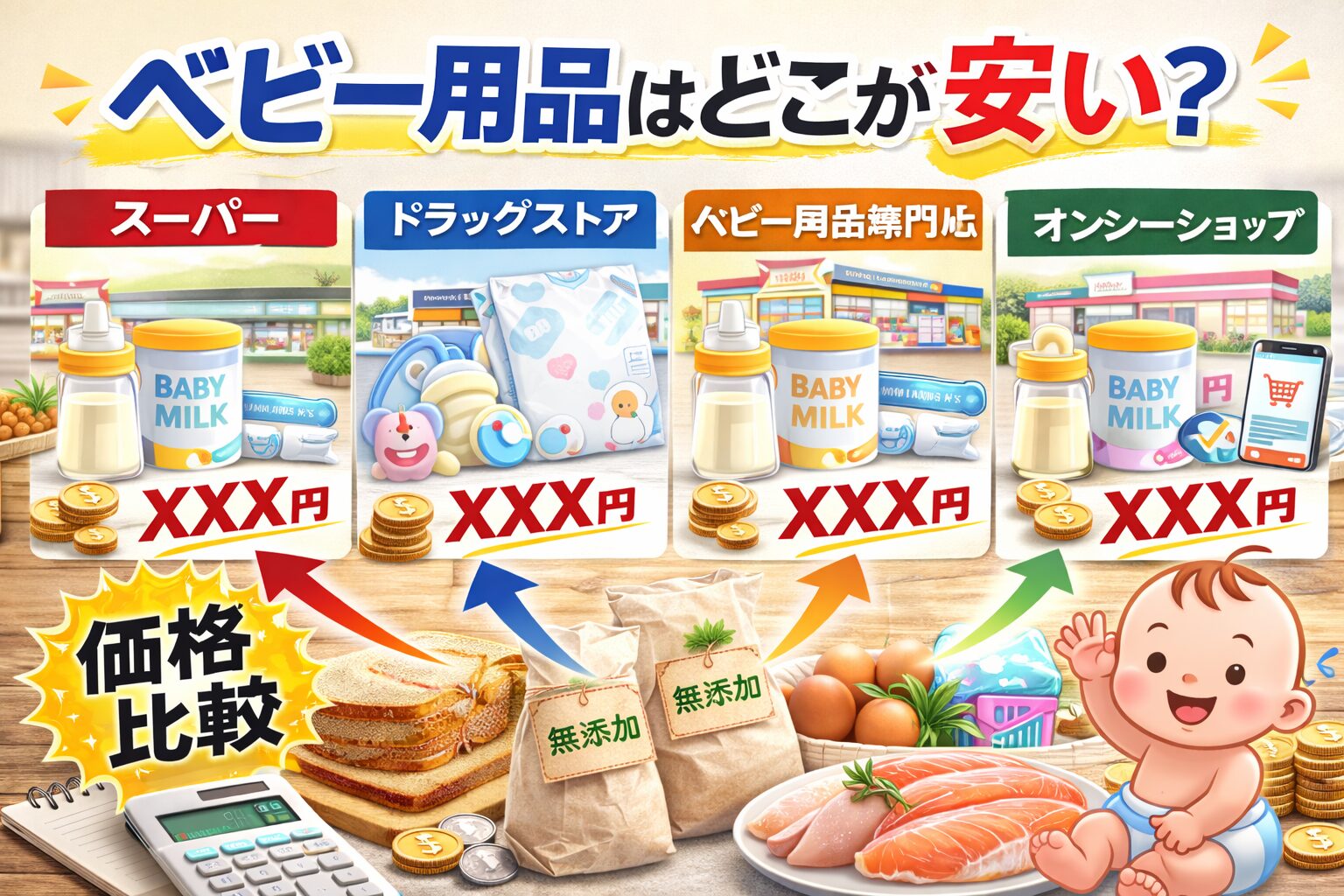 ベビー用品はどこが安い